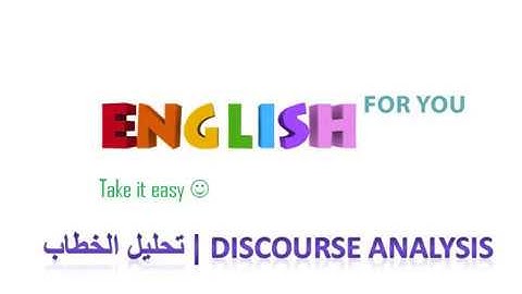 Discourse analysis L1