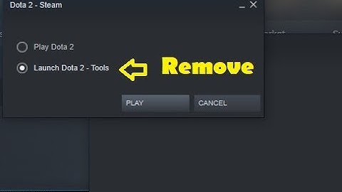 How to remove workshop tool from Dota 2