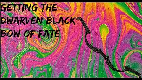 DWARVEN BLACK BOW OF FATE (SKYRIM SPECIAL EDITION)