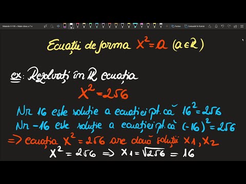 Ecuatii de forma x^2=a clasa a 7 a Exercitii  (Invata Matematica Usor - Meditatii Online)