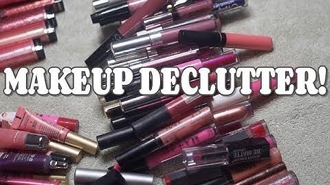 Makeup Declutter 2018 | Lips Part 1| Liquid Lipsticks and Lipgloss