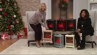Duraflame Portable Stove Heater with Handle & Side Viewing on QVC