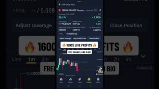 1600 $ LIVE PROFITS.FREE CHANNEL LINK IN COMMENTS #binance #millionaire