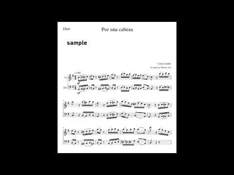 Por una cabeza  (violin cello duet) - Carlos Gardel