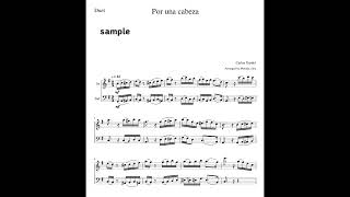 Por una cabeza  (violin cello duet) - Carlos Gardel