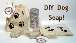 DIY Dog Soap with Moisturizing Oatmeal, Tea Tree Oil and Lavender