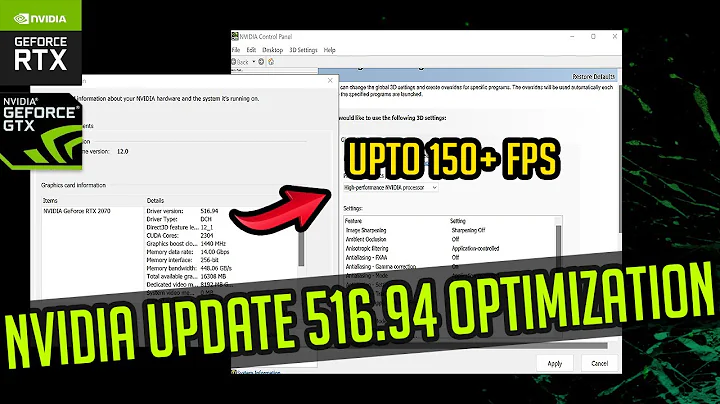 Nvidia Control Panel New update 516.94 | Optimize Best Setting For Gaming | Fps Boost in 2022