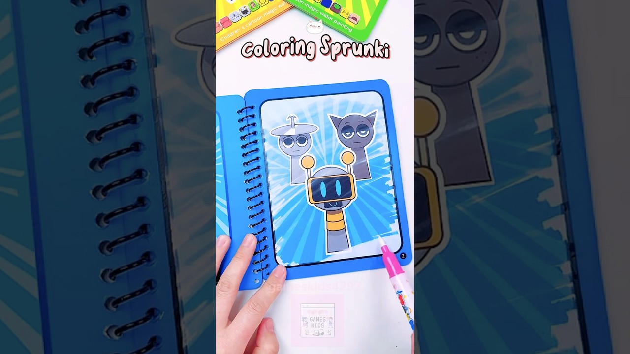 #diy #coloring #coloringbook #sprunki #cute #kawaii #shortvideo