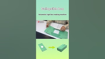 Automatic collapsible box making machine sample display