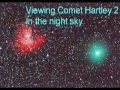 Viewing comet hartley 2 in the night sky