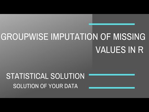Group-wise missing value imputation in Rstudio.