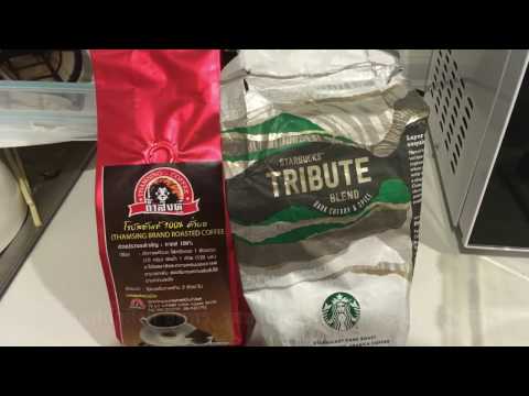 ชงกาแฟคั่วยามเช้า รีวิวกาแฟถ้ำสิงห์ ชุมพร รสชาติสูสี Starbucks