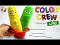 Learn Colors with COLOR CREW Soft Toys for Kids | Color Crew Live | BabyFirst TV