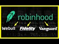 Cómo transferir SIN VENDER tus acciones de Robinhood a Webull, Fidelity y Vanguard