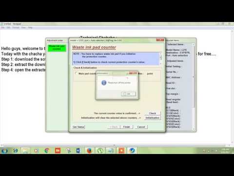 How to Reset Epson L110, L210, L300, L350 & L355 - Solved Red Light Blinking Epson L Series