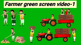 Village man New green screen character / Green screen video #kisan / Farmer green screen