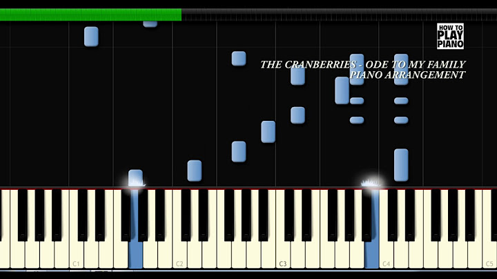 Ode to My Family Piano version - Piano performance video thumbnail