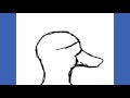 The creative duck profile picture drawing