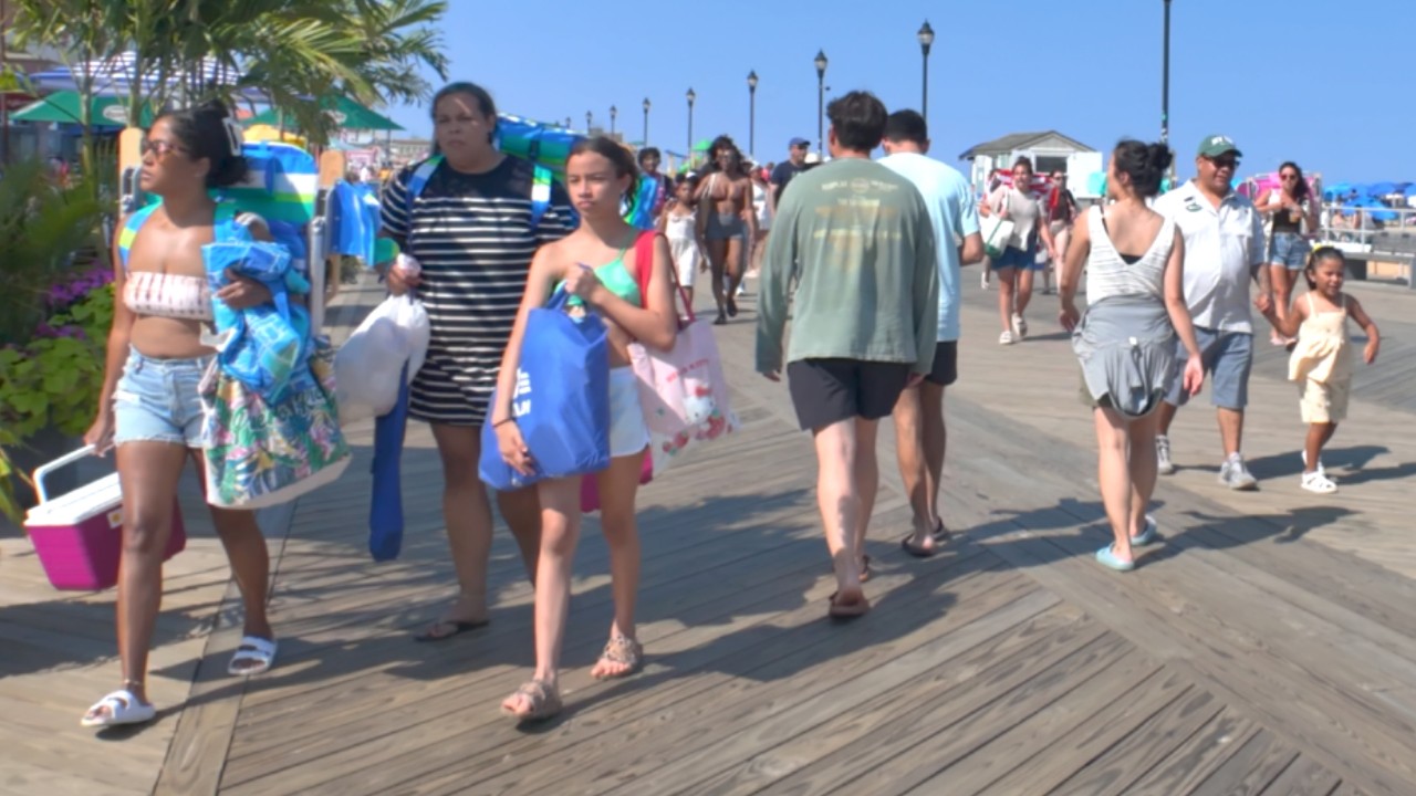 Asbury Park Boardwalk, NJ | Entering the Beach & Boardwalk on a Perfect Summer Day