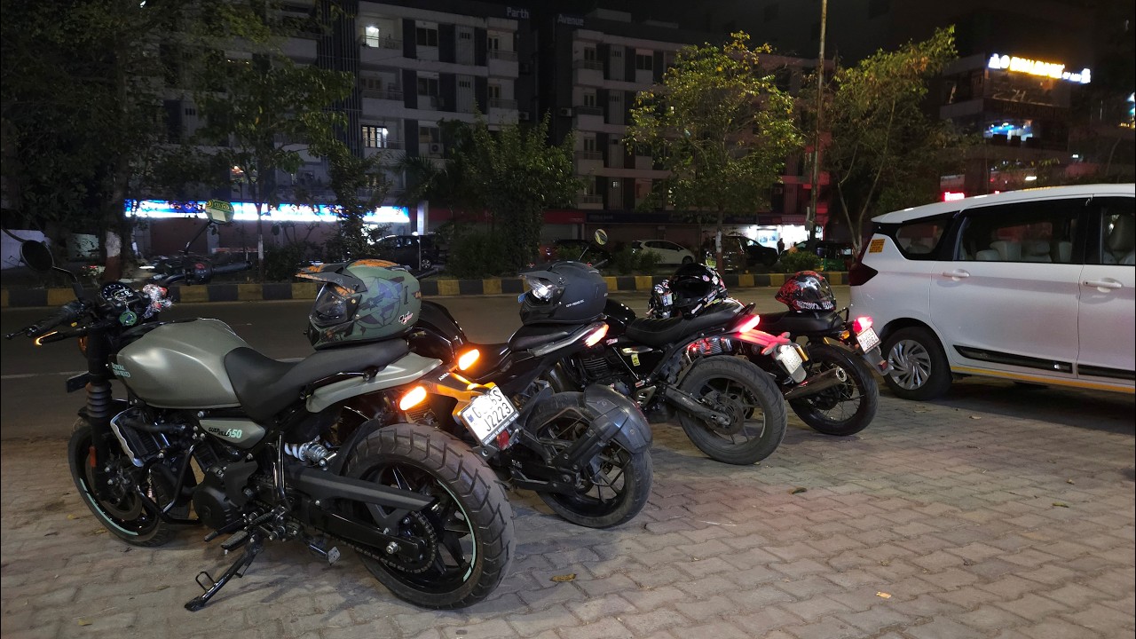 Sunday Night Ride | GEURILLA 450 | GT 650 | SPEED T4 | FZ25