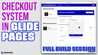 Glide: FULL BUILD — Check In / Check Out System in GLIDE PAGES screenshot 3