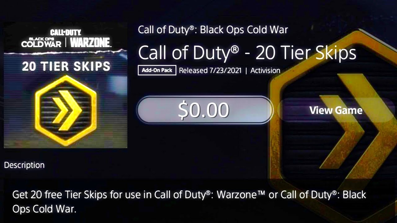 30 FREE Tier Skips, Free Cold War Week, & Paintball Moshpit!