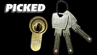 💥Awesome ABUS EP10 High Pin Count Lock Picked!