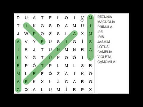 Caça Palavras - Flores - Nível Fácil ((Racha Cuca)) 