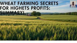 WHEAT FARMING SECRETS FOR HIGHEST PROFITS 2: Tutorial: By Florence Alimo: Living Hope Mixed Farm!