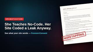 She Teaches No-Code. Her Site Coded a Leak Anyway.  (Dramatization)