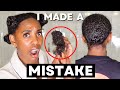 I MESSED UPPPP!! I ALMOST LOST MY EDGESSSS😭 PROTECTIVE STYLED WAY TOO LONG | washing + length check