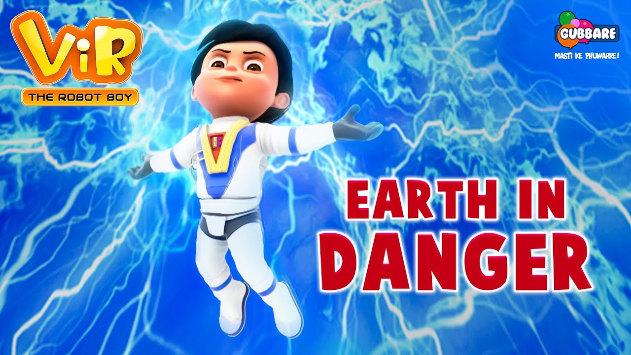 Earth In Danger  ViR  The Robot Boy  Action Cartoon for Kids  Everyday 7 AM Onwards  Gubbare TV
