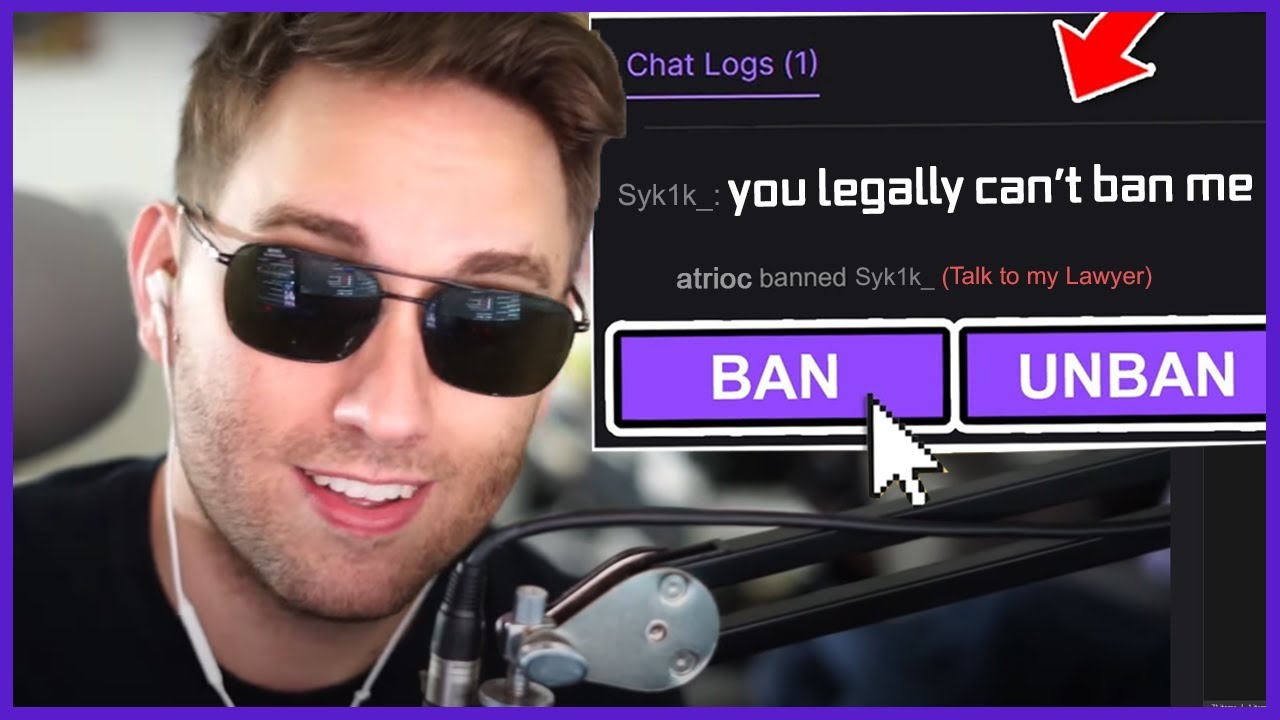 I hired a lawyer to keep him banned...