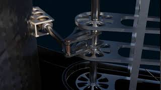 Control of the flaps from the SpaceX Starship. Electric actuator movement sequence