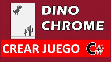 Crear juego dino chrome de google  (fácil y buen ritmo) - C# juegos (Juego Nº 10)