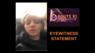 Route 91 Shooting  Eyewitness Statement