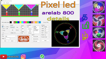 how to making pixel led arelab 800 ic programming //8x24 details Tamil