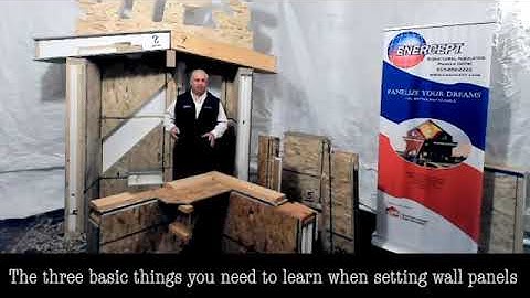Three basic things you should know when setting structural insulated wall panels (SIPs)