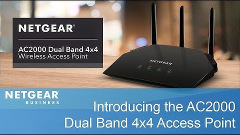 Introducing the NETGEAR AC2000 Dual Band 4x4 Wireless Access Point | WAC124