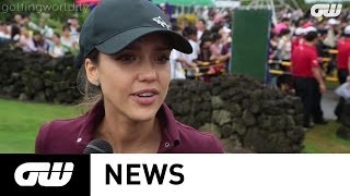 Gw News Morgan Freeman Jessica Alba Tee It Up At Mission Hills