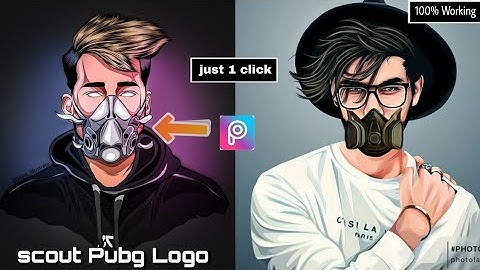 How To Make Scout Vector Logo On Picsart in just 1 click 🔥- PicsArt Cartoon portrait tutorial