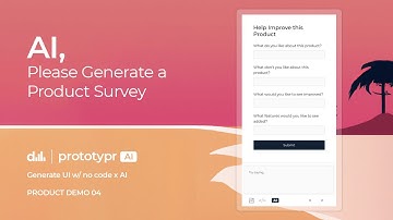 Generate a Product Feedback Form with AI - Prototypr.ai #shorts