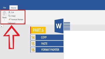 PART.6 - Copy, Paste And Formart Painter in Microsoft Word