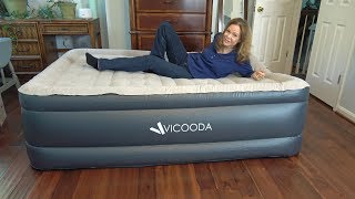 Raised Bed Air Mattress (Air Bed Inflatable) Vicooda Video Review