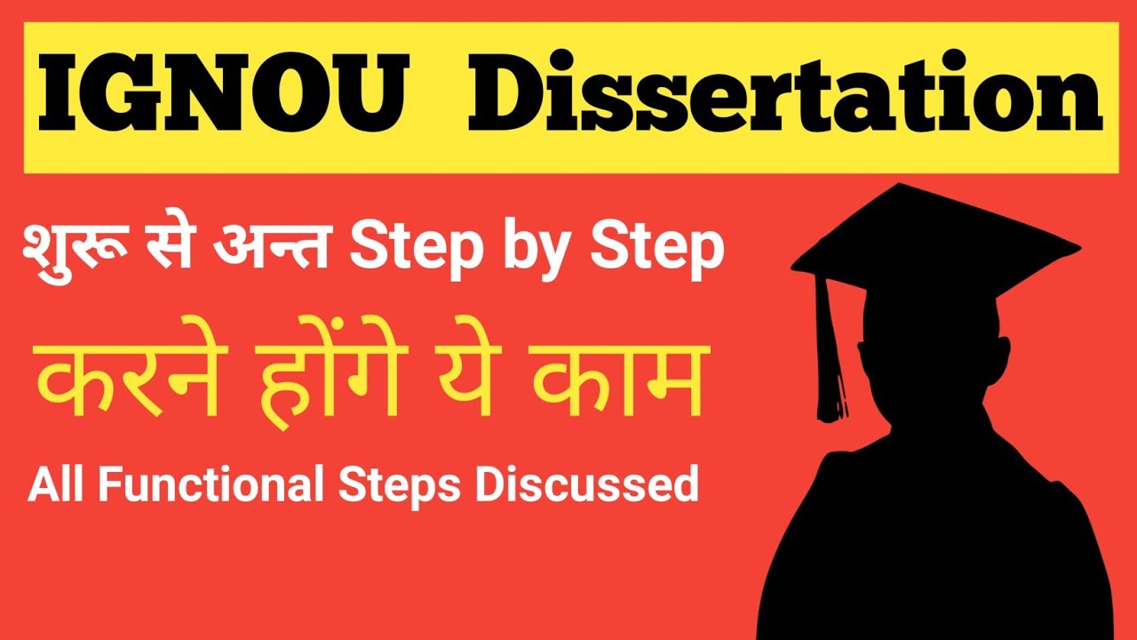 handbook on dissertation work ignou