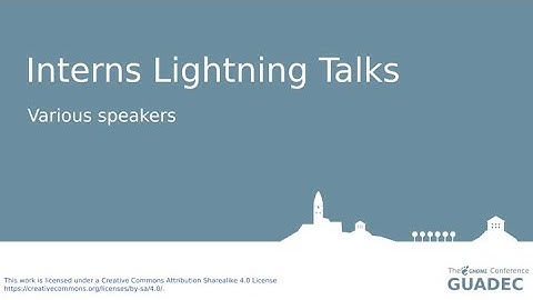 Interns Lightning Talks