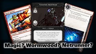 How does Sovereign: Fall of Wormwood compare to Magic and Netrunner?