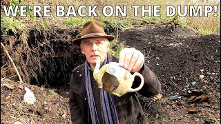 Old rubbish dump finds. Bottles and teapots and head, oh my!