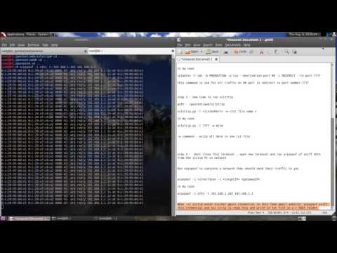 Man in the Middle Attack Using sslstrip in Backtrack 5 R3
