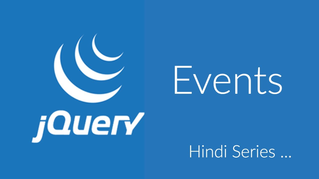 jQuery Events in Hindi - YouTube